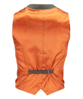 Olive Linen Blend Waistcoat